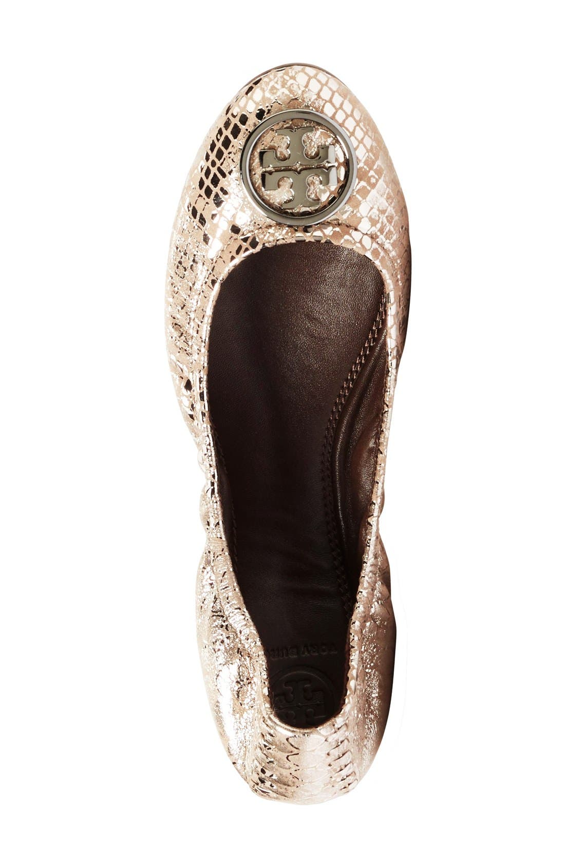 'Heidi' Ballet Flat (Nordstrom Exclusive), Alternate, color, PEWTER SNAKE