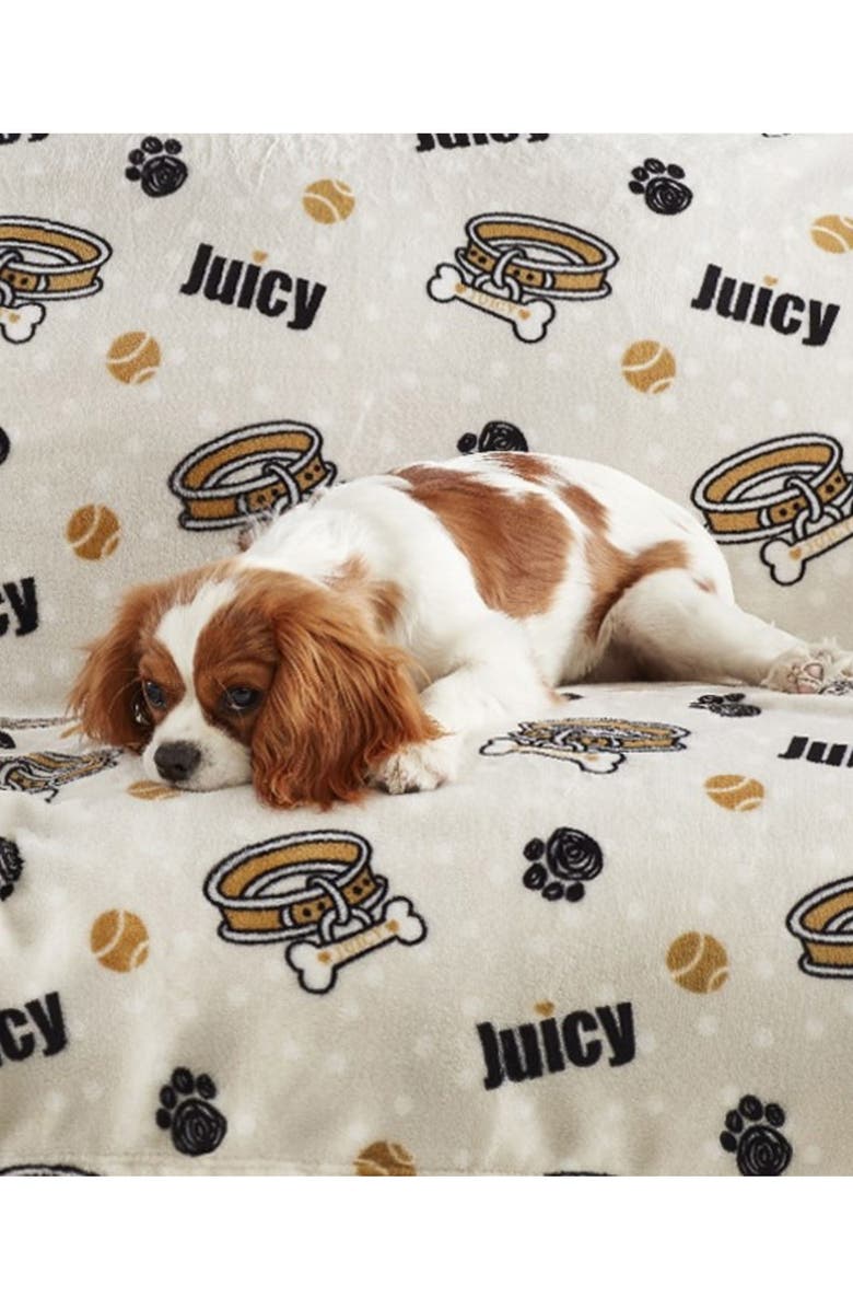 Juicy Couture Pet Throw Blanket, Alternate, color, Juicy Collar
