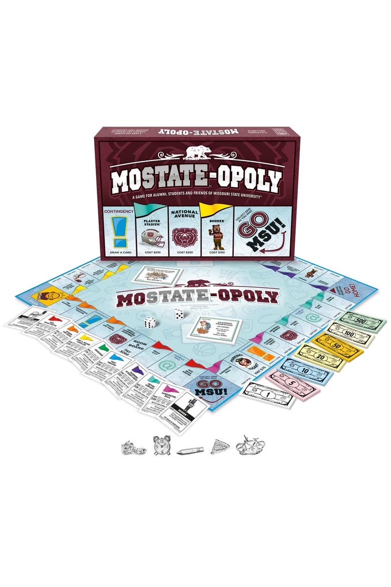 Missouri State Univiersity Mo Stateopoly Monopoly Board Game, Alternate, color, Multicolored