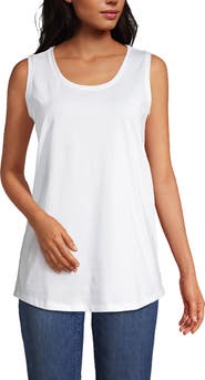 Lands' End Supima Cotton Tunic Tank Top