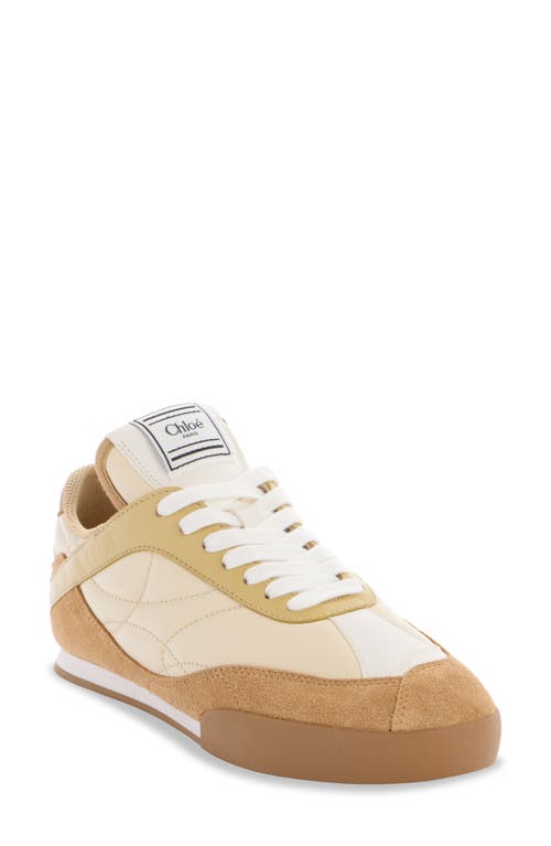 Chloé Lace-up Sneakers In Light Ochre