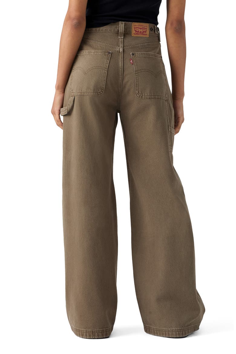 Baggy Carpenter Wide Leg Jeans, Alternate, color, WASHED CANTEEN GD CLEAN