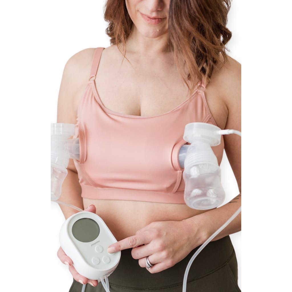 Davin & Adley Amelia Pumping And Nursing Bralette In Pink