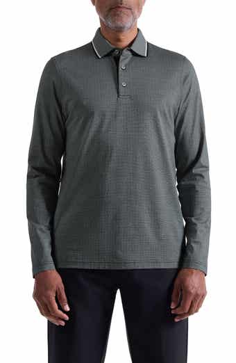 Mercerized Cotton Long Sleeve Polo