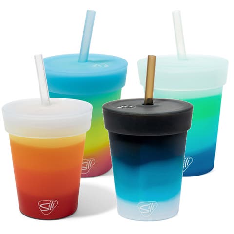 Kids Straw Tumblers 8oz, 4 pk