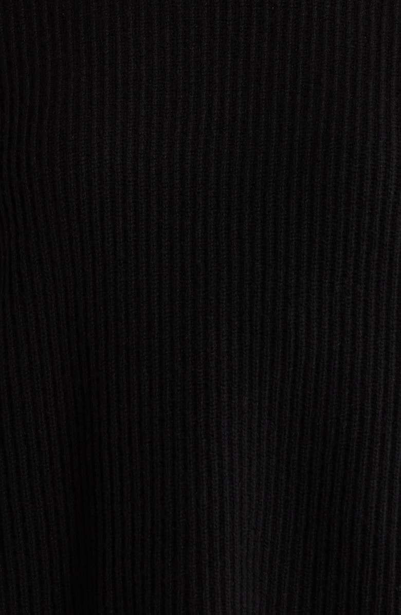 Max Mara Studio Fufy Wool & Cashmere Rib Sweater, Alternate, color, Black
