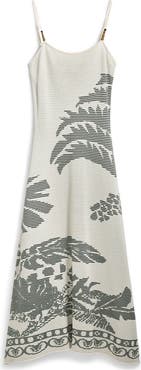 Desigual Palm Jacquard Sweater Dress