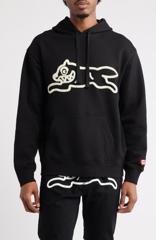 Icecream Sauce Logo Appliqué Hoodie In Black