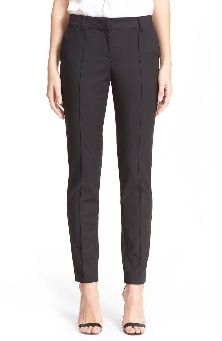 St. John Collection Jennifer Micro Ottoman Ankle Pants, Main, color,