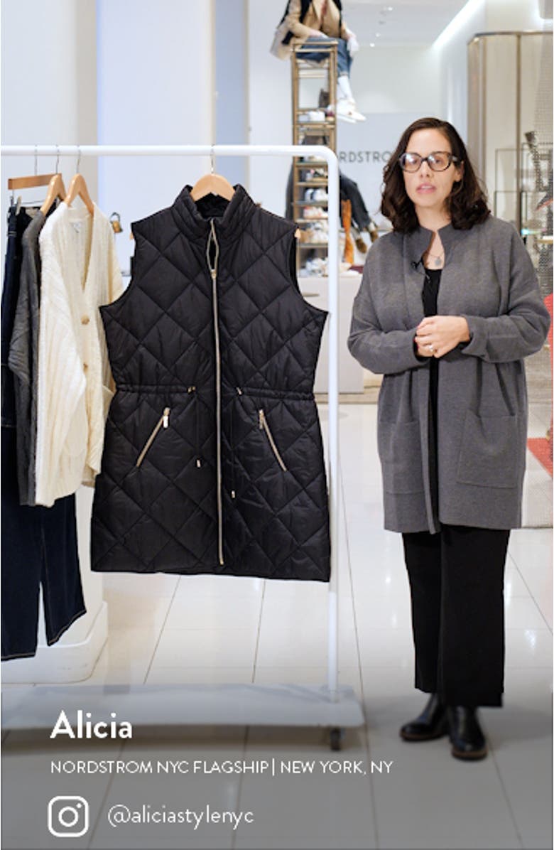 Diamond Quilted Puffer Vest, sales video thumbnail