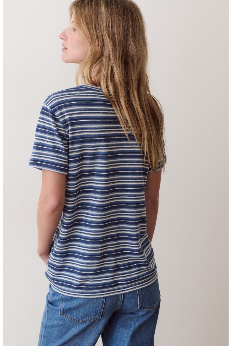 Jacquard Striped T-Shirt, Alternate, color, DAWN STRIPE