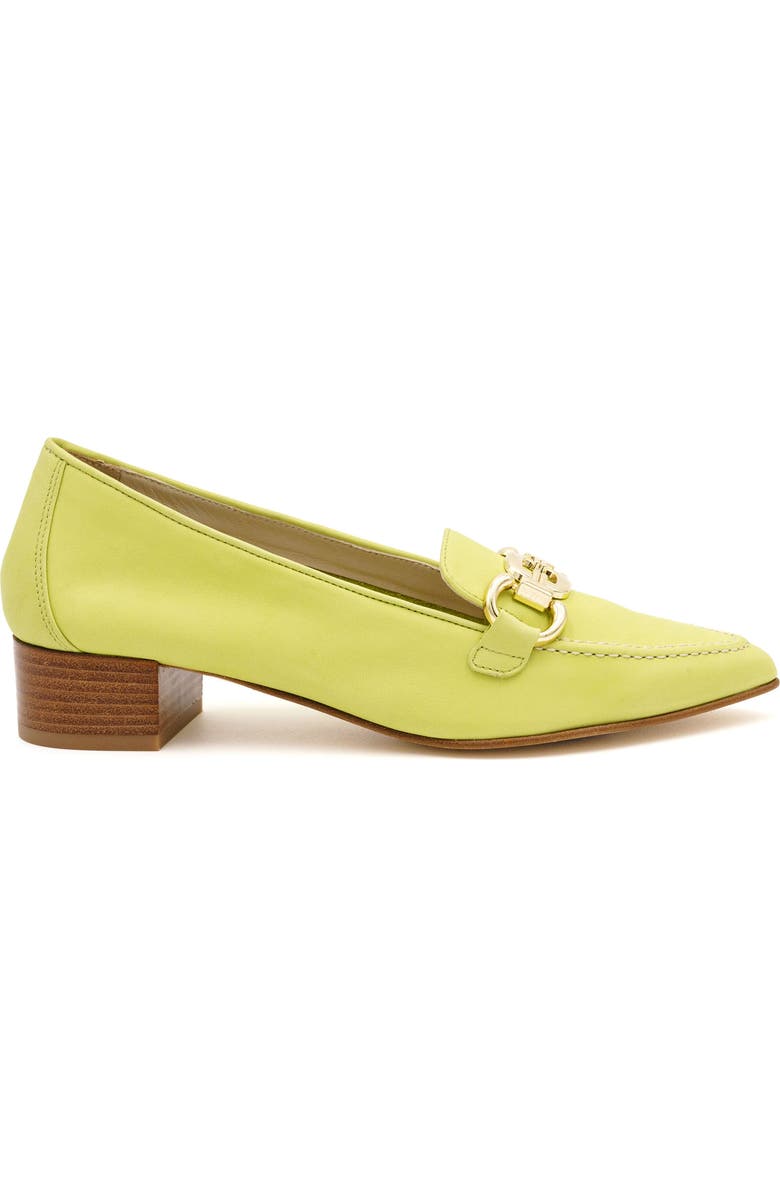 Amalfi by Rangoni Amarone Pointed Toe Bit Loafer Pump, Alternate, color, Lime Vapor