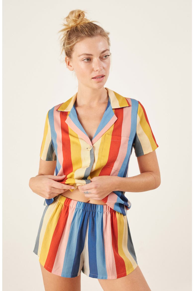 Short Pajamas, Alternate, color, STARBURST