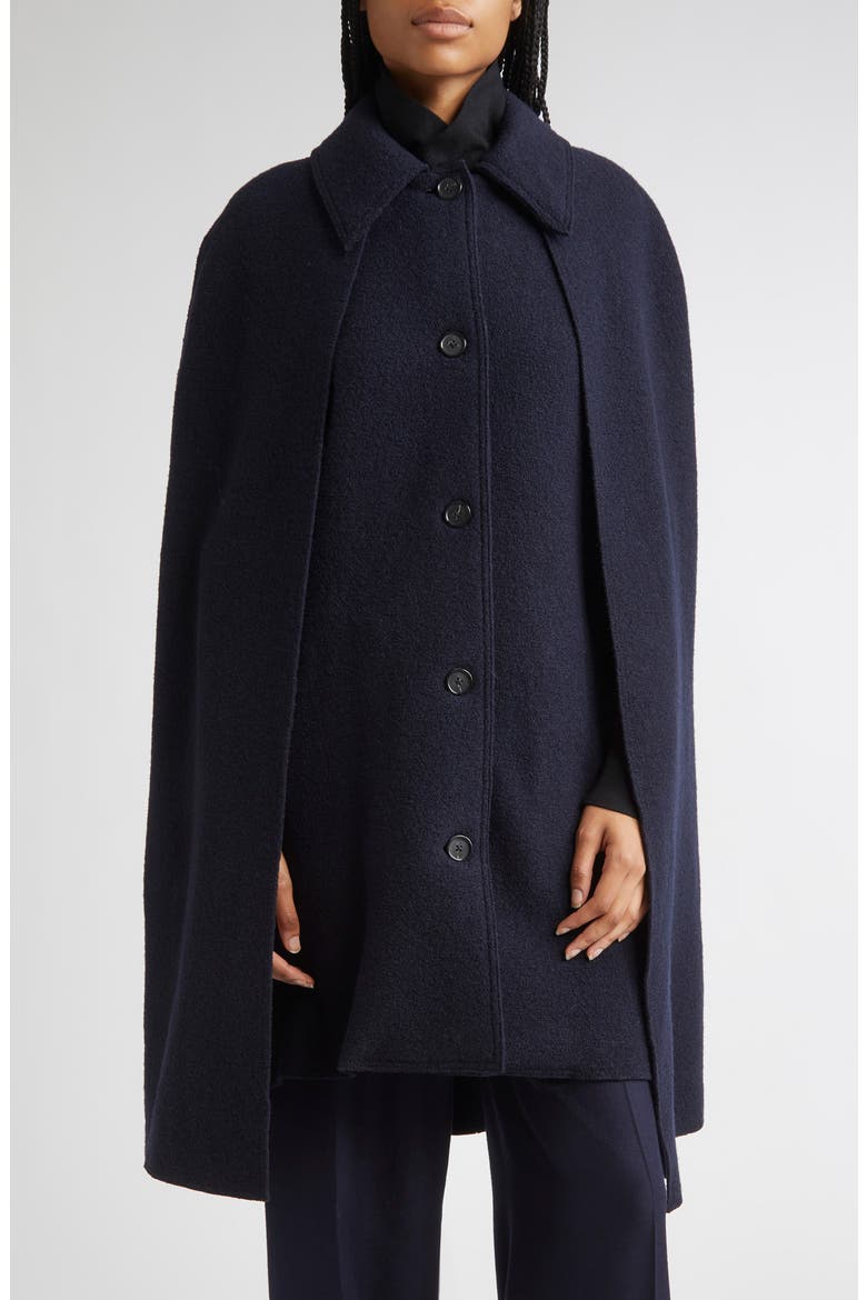Wool Bouclé Cape Coat (Women) | Nordstrom