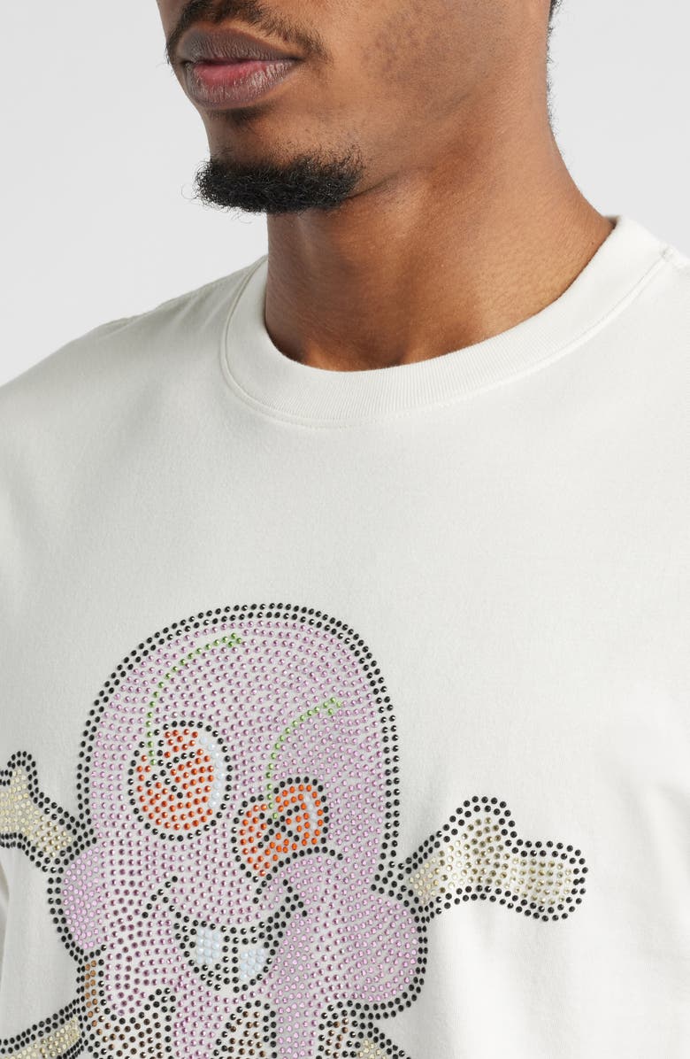 ICECREAM Stones Rhinestone Cotton Graphic T-Shirt, Alternate, color, Whisper White