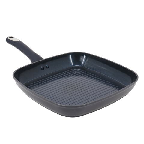 Hawke 11 Inch Square Ceramic Nonstick Aluminum Grill Pan