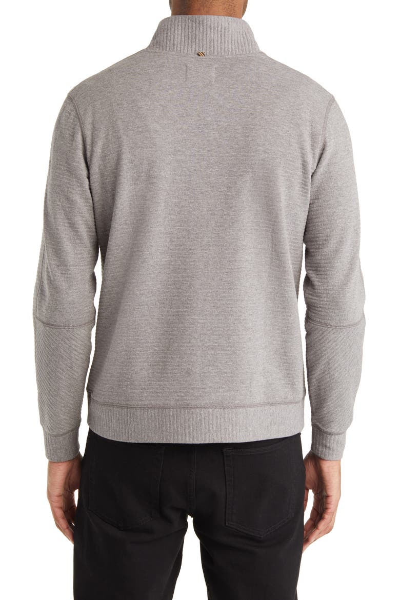 Quilted Half Zip Pullover, Alternate, color, MEDIUM GREY