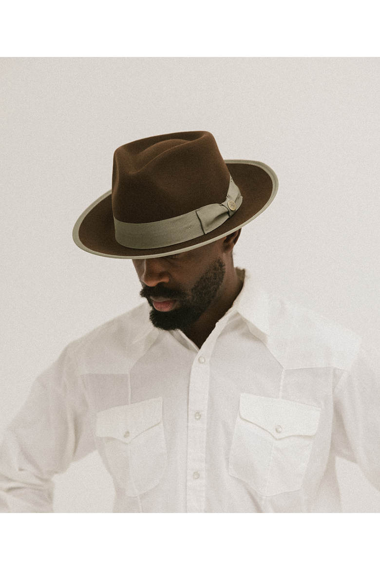 Waterloo Fedora, Alternate, color, Coffee