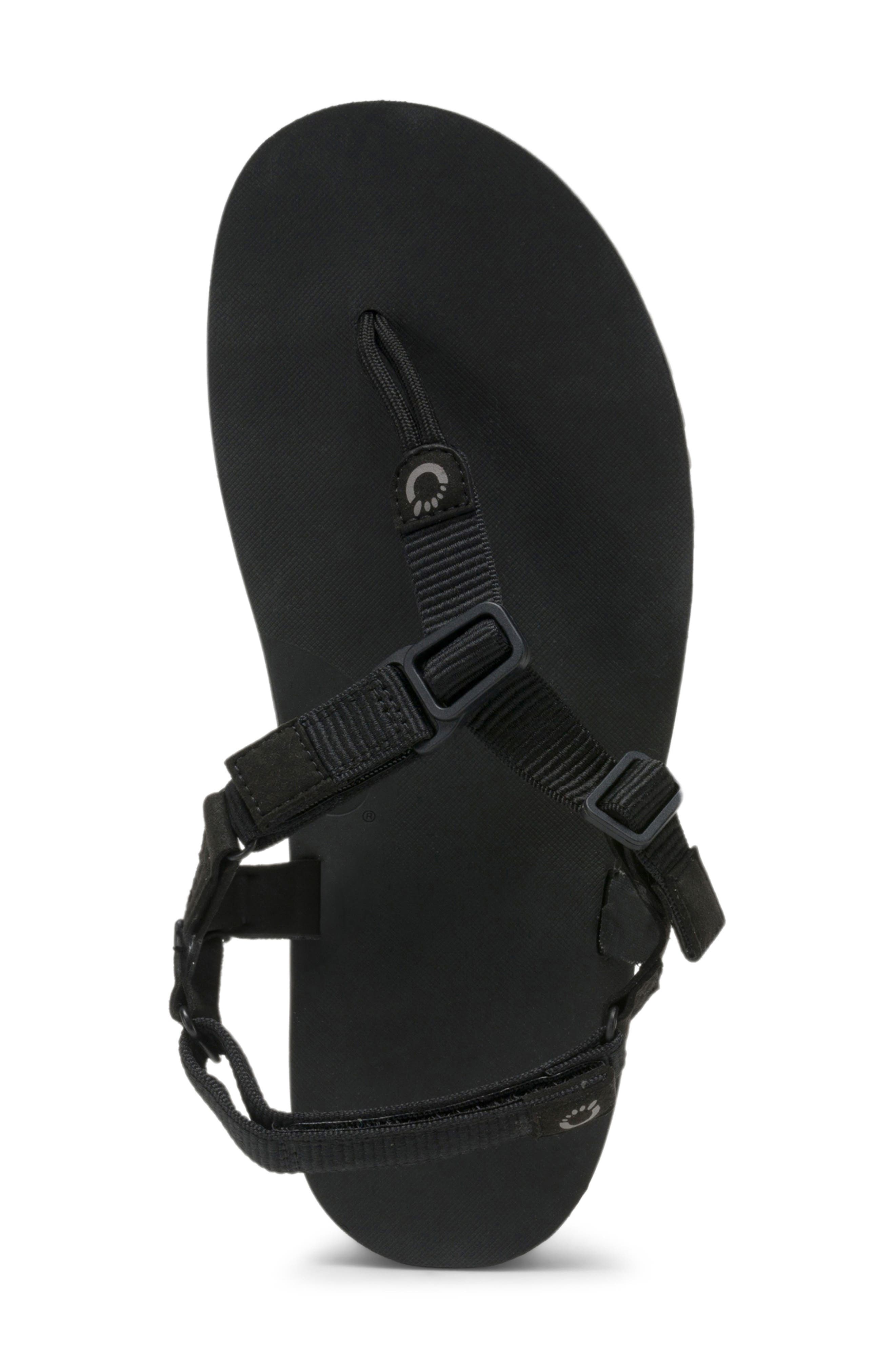 XERO SHOES H-Trail Barefoot Huarache Running Sandal, Alternate, color, Black