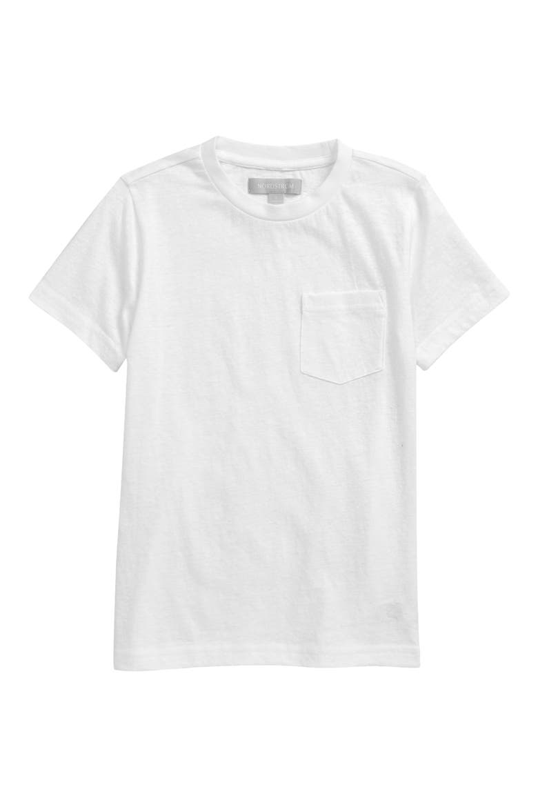 Kids' Essential Pocket T-Shirt, Main, color, WHITE