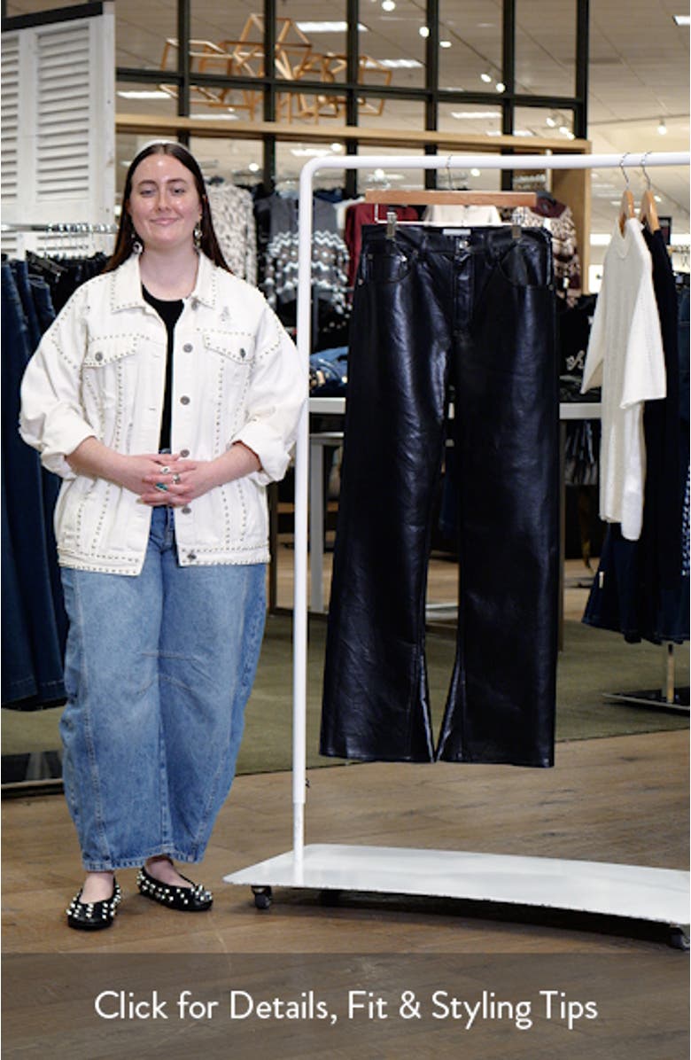 Leather Blend Kick Bootcut Pants, sales video thumbnail