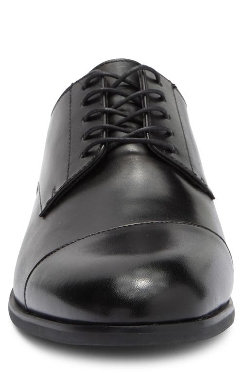 Vittorio Russo Judge Cap Toe Derby In Black