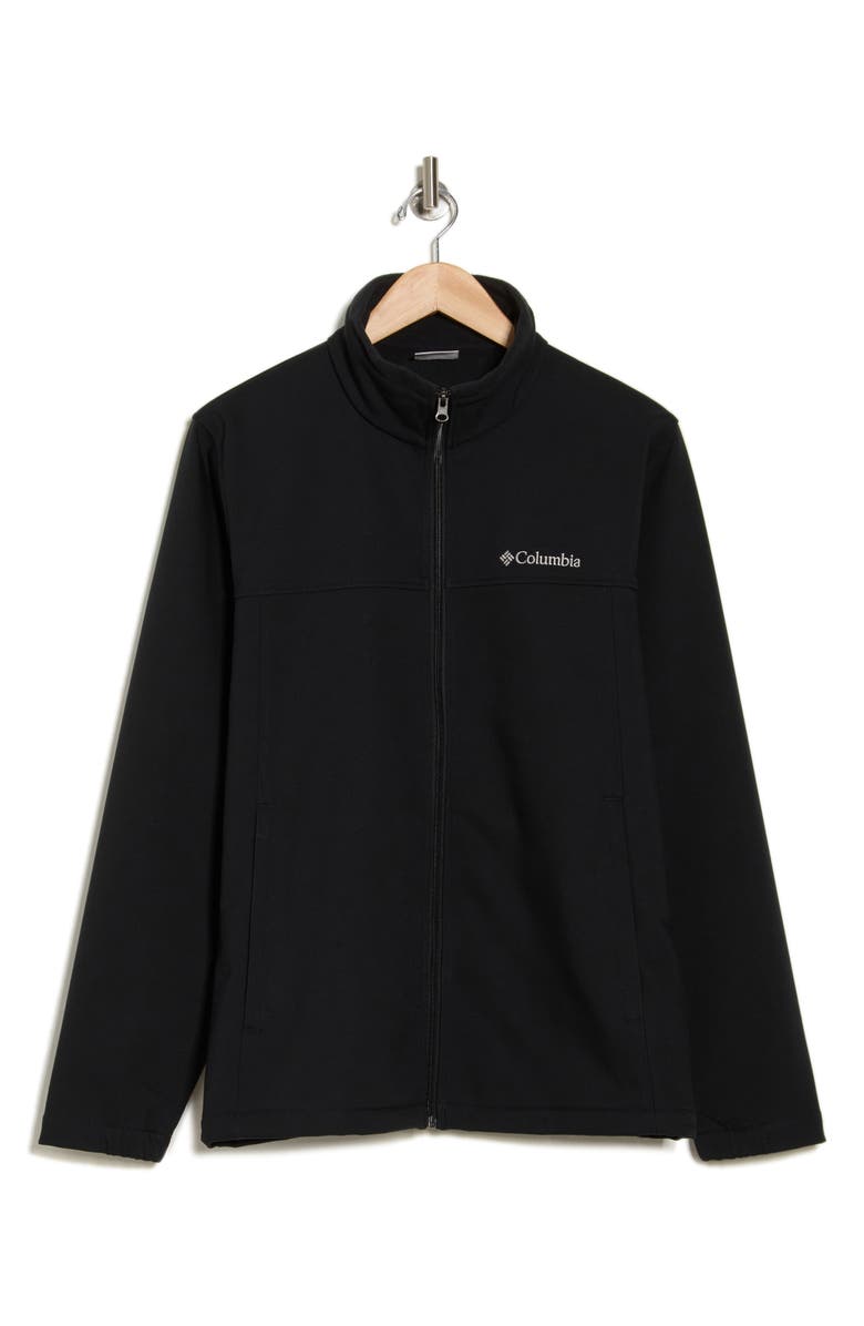 Columbia Bowen Lake II Water Repellent Soft Shell Jacket, Alternate, color, Black