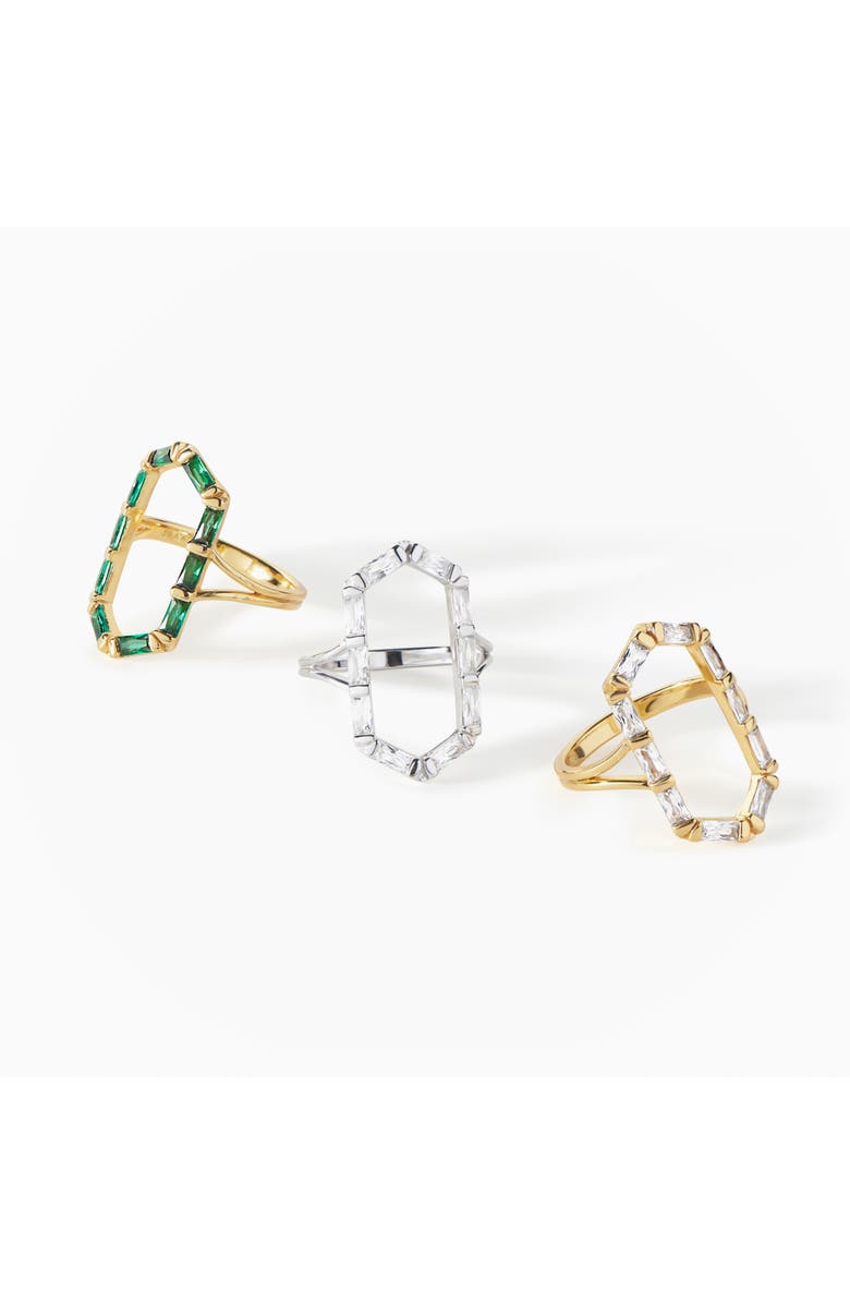 Ora Ana The James Ring, Alternate, color, Sterling Silver/White Cz
