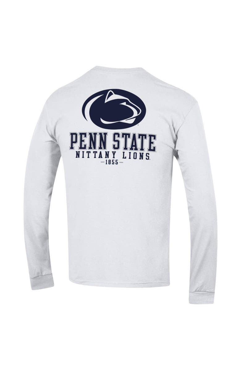 Champion Men's Champion White Penn State Nittany Lions Team Stack Long Sleeve T-Shirt, Alternate, color, 