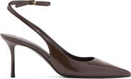MANGO Ankle Strap Pointed Toe Slingback Pump
