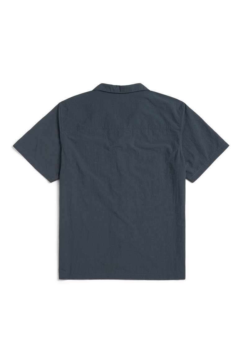 Alex Nylon Camp Shirt, Alternate, color, GRANITE