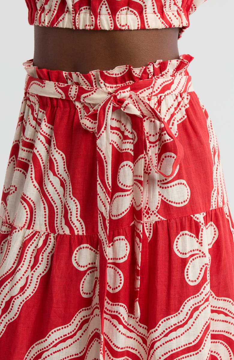 lemlem Sanaa Linen Maxi Skirt, Alternate, color,