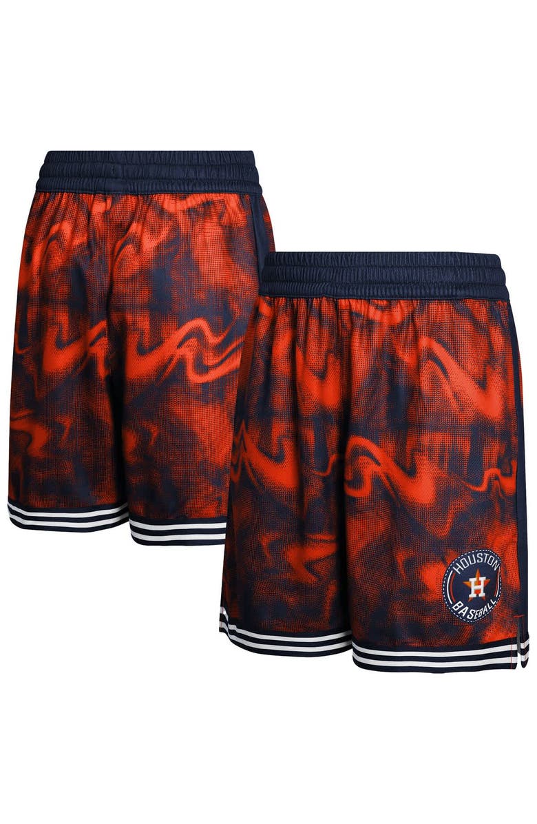 Outerstuff Youth Navy/Orange Houston Astros Outfielder Shorts, Main, color, Navy