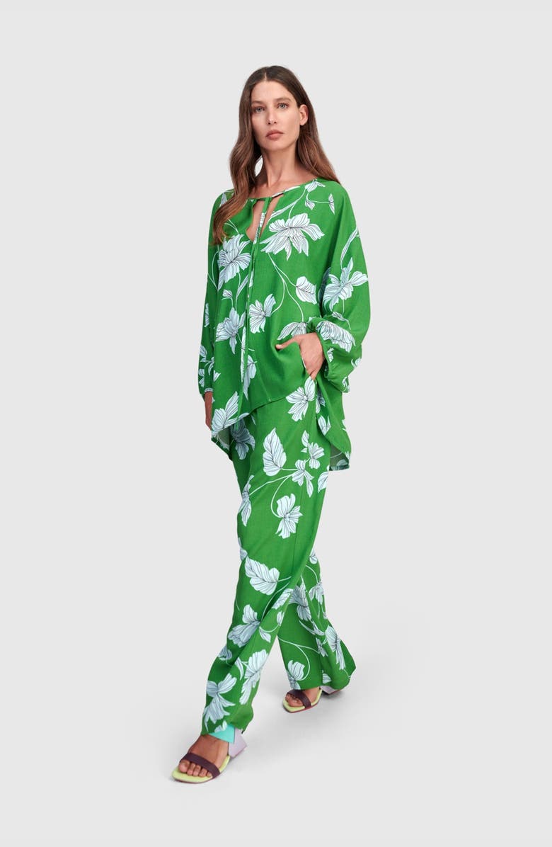 Alembika Reef Straight Pants, Alternate, color, Green