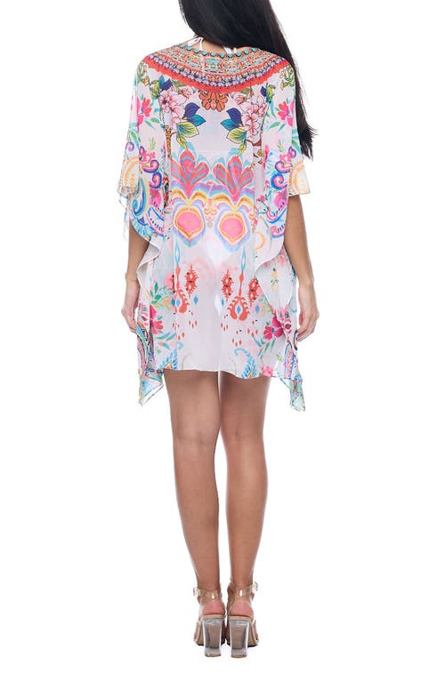 Ranee's Ranees Short Caftan Dress In White