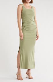 Melrose and Market Ruched Side Maxi Tank Dress