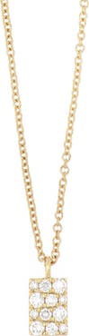 Bony Levy Katharine Pavé Rectangular Pendant Necklace