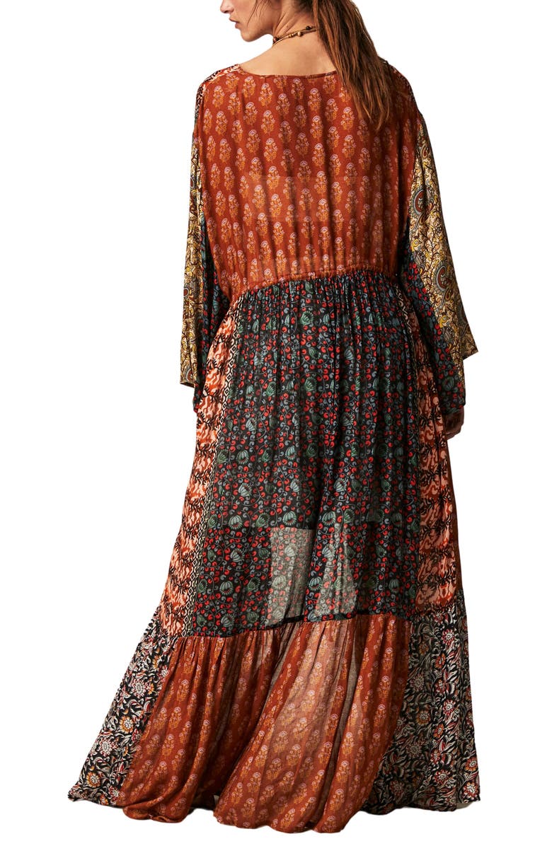 Free People Bombay Mixed Print Maxi Wrap, Alternate, color, 