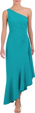 Eliza J One-Shoulder Midi Cocktail Dress