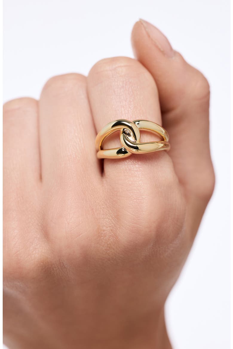 Violet Loop Statement Ring, Alternate, color, GOLD