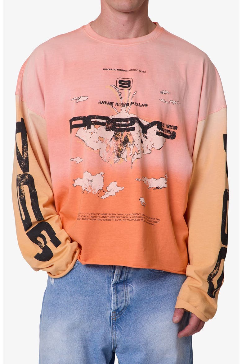 Missing Long Sleeve Graphic T-Shirt, Alternate, color, ORANGE