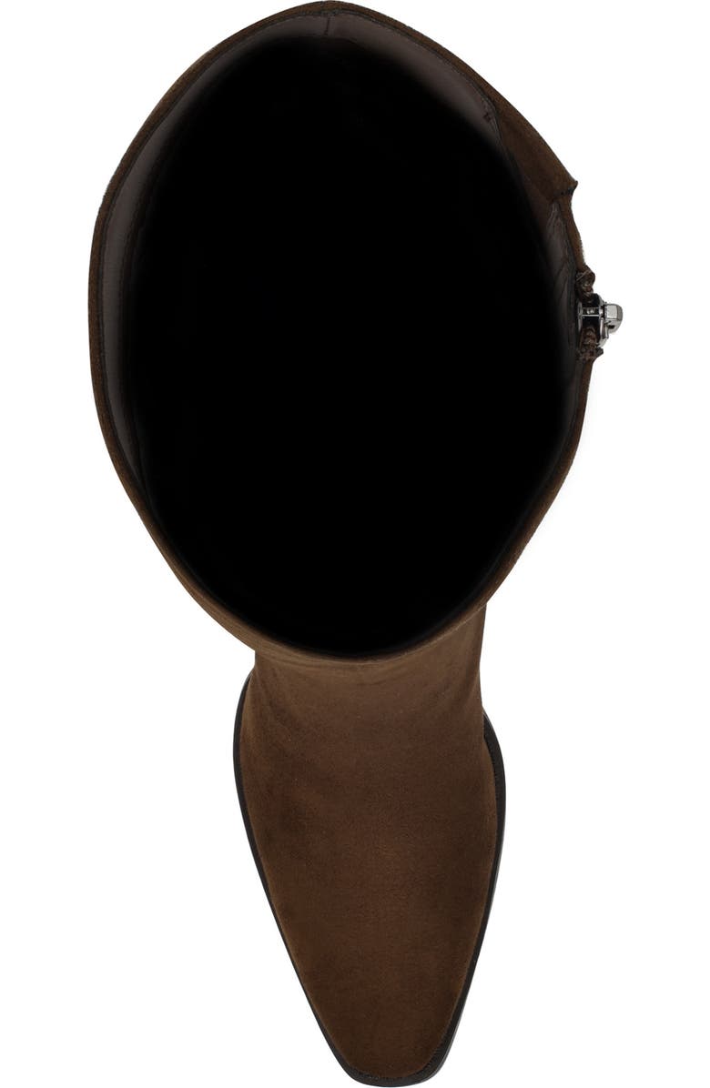 Nine West Zeran Knee High Boot, Alternate, color, Brown Faux Suede