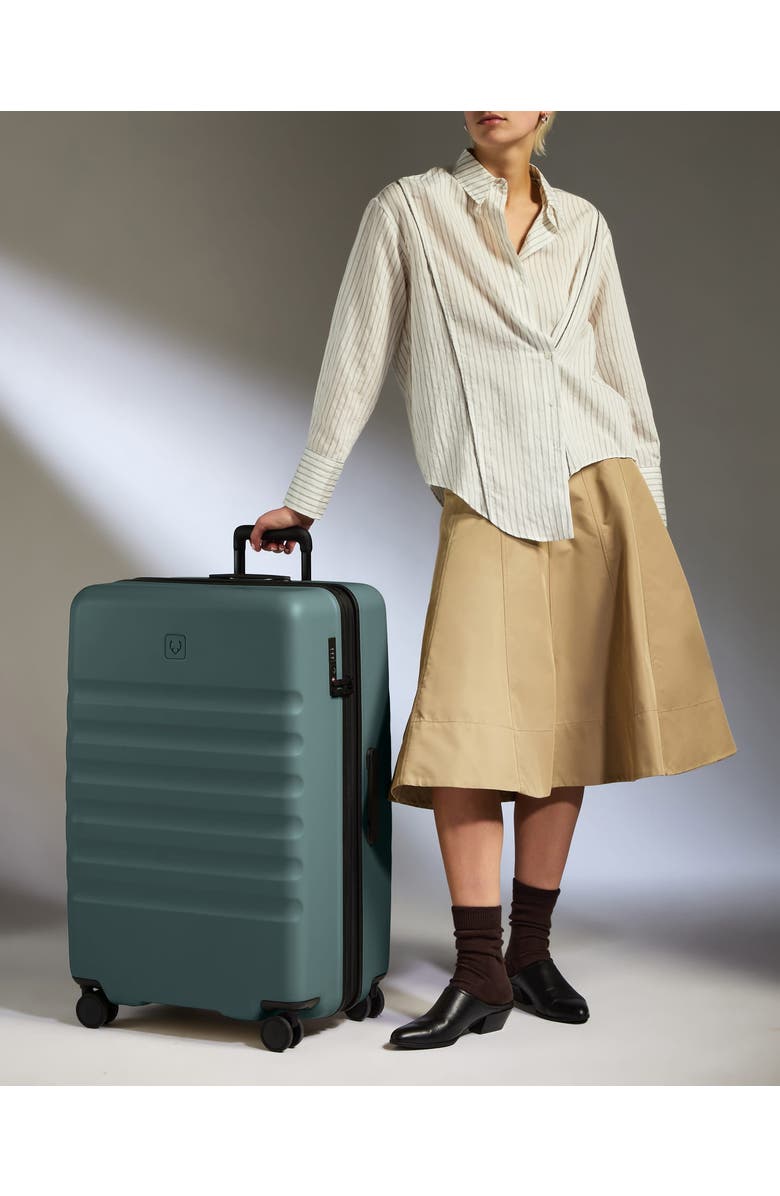 ANTLER Icon Stripe Large Luggage, Alternate, color, Glade Blue