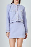 Endless Rose Chain Trim Miniskirt