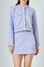 Endless Rose Chain Trim Miniskirt