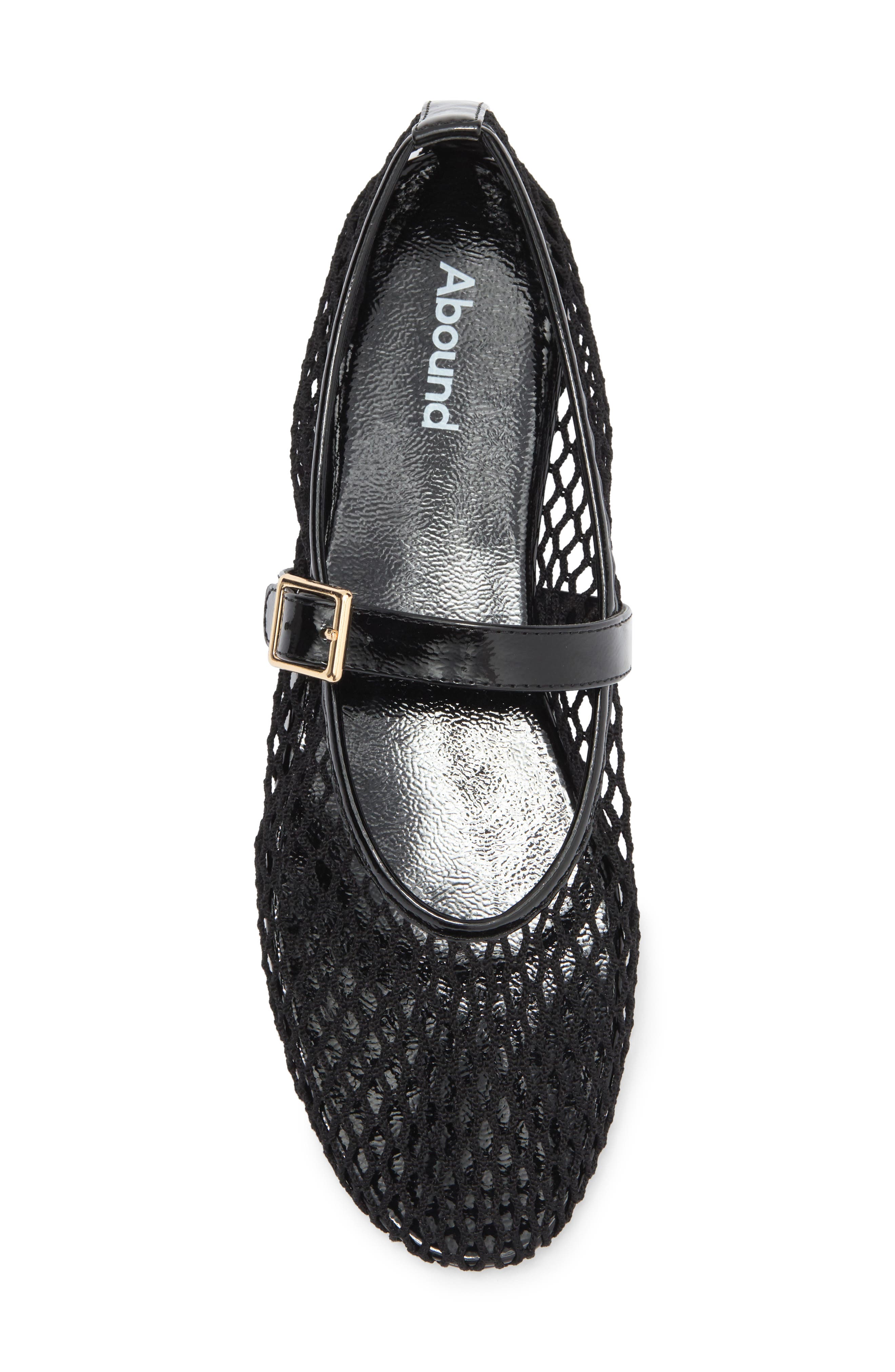 Abound Amari Mesh Ballet Flat, Alternate, color, Black
