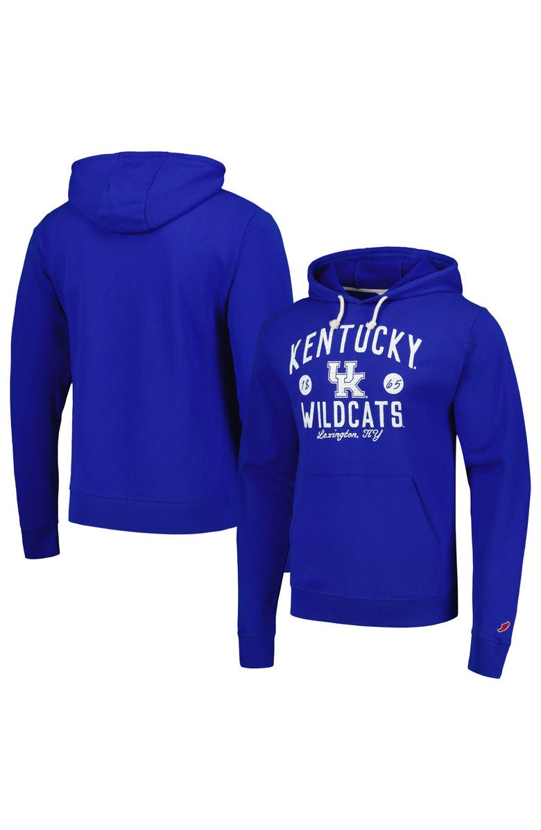 LEAGUE COLLEGIATE WEAR Men's League Collegiate Wear  Royal Kentucky Wildcats Bendy Arch Essential Pullover Hoodie, Alternate, color, 