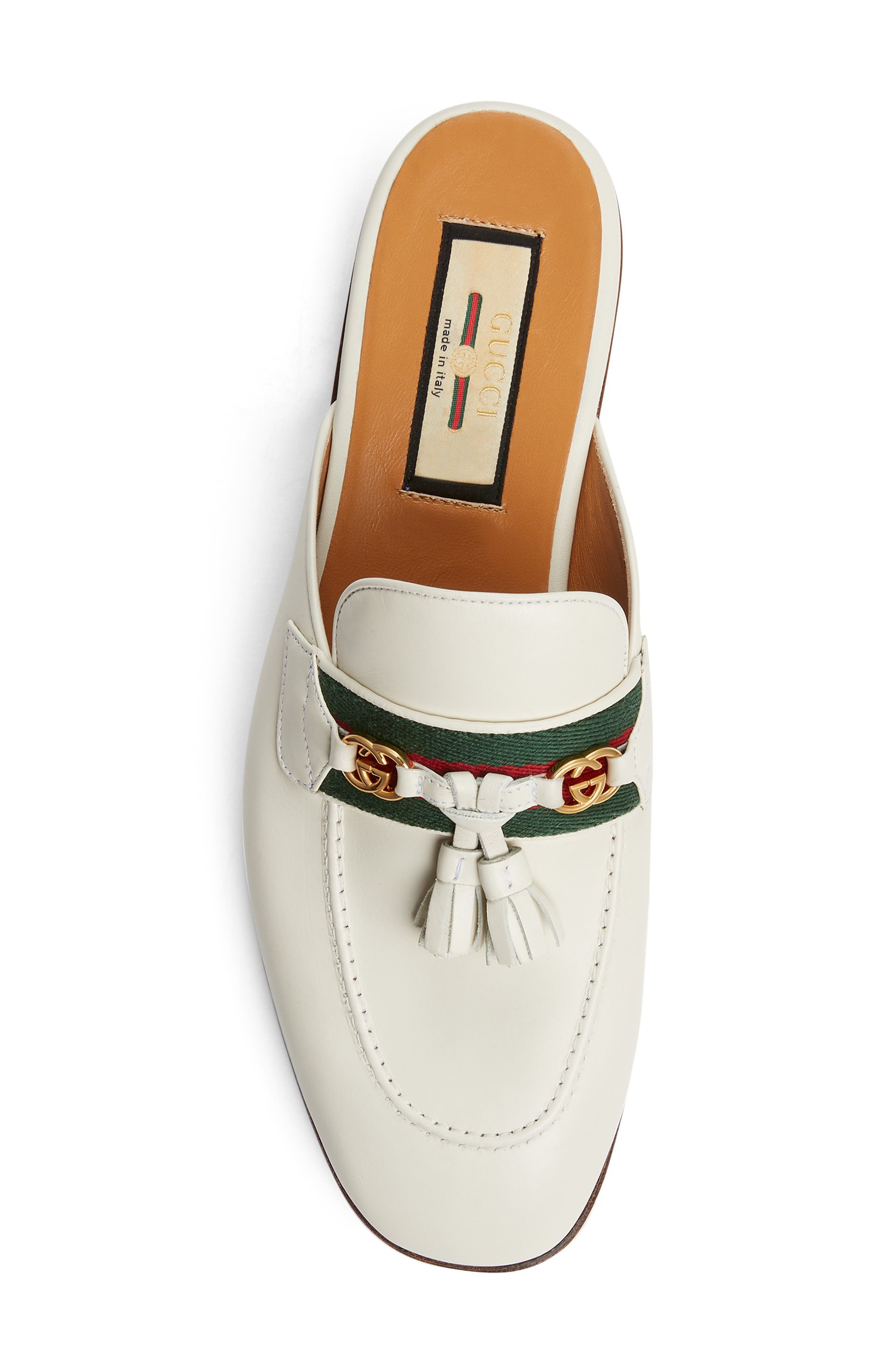 Gucci Paride GG Web Tassel Mule, Alternate, color, 