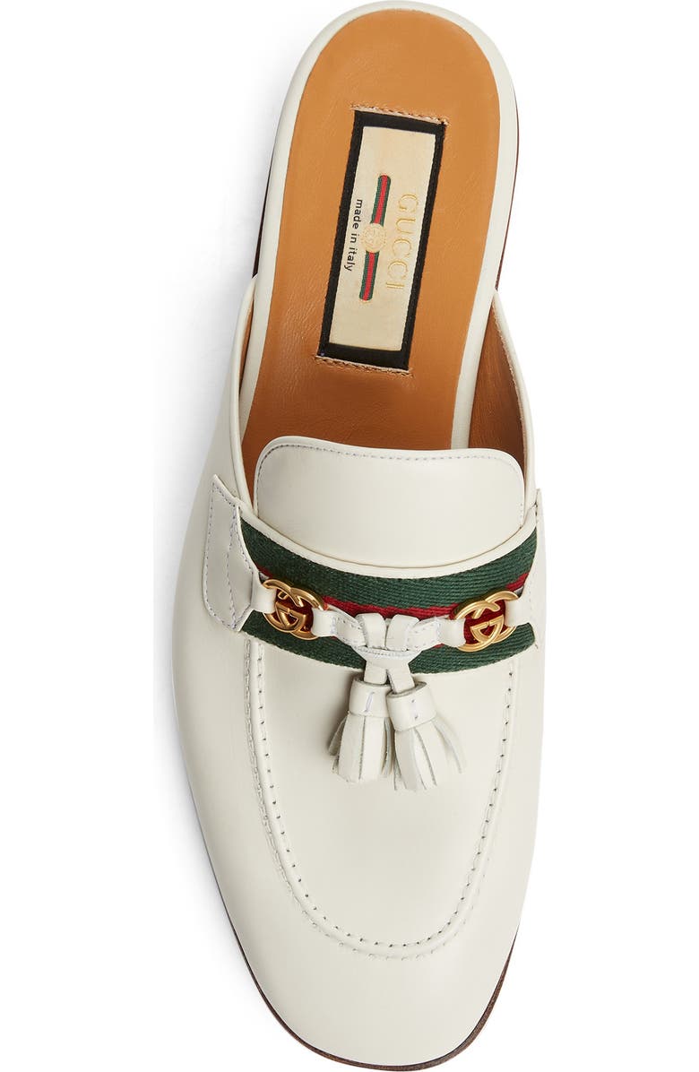 Gucci Paride GG Web Tassel Mule, Alternate, color,