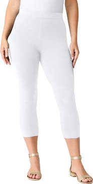 Roaman's Plus Size Essential Stretch Capri Legging
